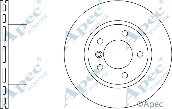 APEC BRAKING Тормозной диск DSK2303